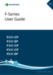 Domino F-Series (F230i CP, F230i EP, F330i CP, F530i CP, F530i EP) Mode d'emploi