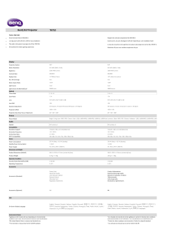 BenQ TK710 : Chat IA et Téléchargement PDF