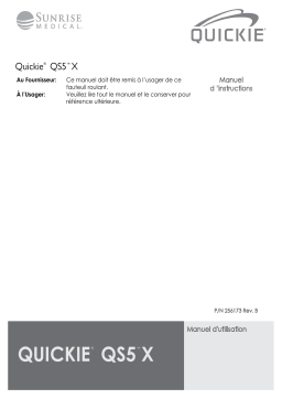 Quickie QS5 X 3D VisualizerFolding performanceLightweightSmart options Manuel du propriétaire