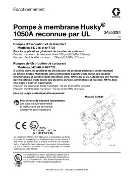 Pompe Graco Husky 1050A: Chat IA & Téléchargement PDF