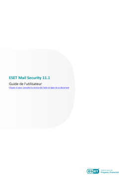 ESET Mail Security 11.1 : Guide d'utilisation + Chat IA