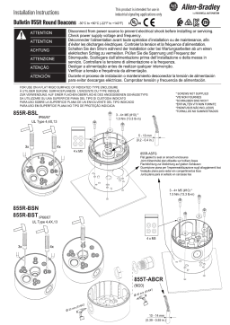 Allen-Bradley 855R Round Beacons Guide d'installation