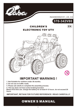 Qaba 370-342V80BU Manuel utilisateur