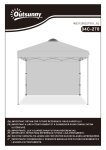 Outsunny 84C-278 Gazebo | Chat IA et t&eacute;l&eacute;chargement PDF