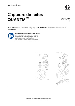 Graco 3A7129F, capteurs de fuites QUANTM, pièces, français Manuel du propriétaire