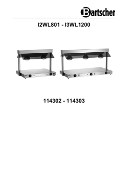 Bartscher I2WL801 & I3WL1200 : Manuel d'utilisation + IA