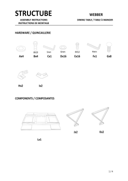 STRUCTUBE Webber Manuel utilisateur