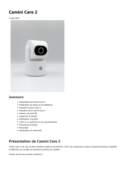 Konyks Camini Care 2 : Manuel d'utilisation | AI Chat
