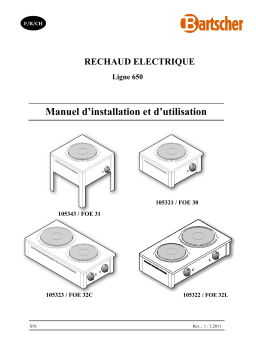 Bartscher Réchaud Électrique: Guide d'Installation + IA