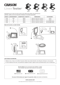 Carson LT-20, LT-30, LT-60, LT-80 : Chat IA et PDF