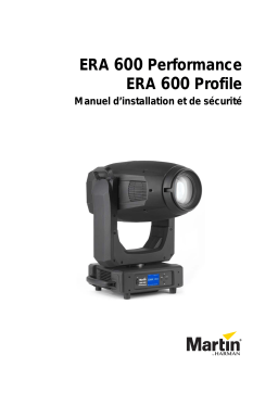 Martin ERA 600 Performance/Profile Installation manuel