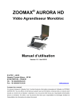 ZOOMAX AURORA HD Manuel d'utilisation | AI Chat &amp; PDF