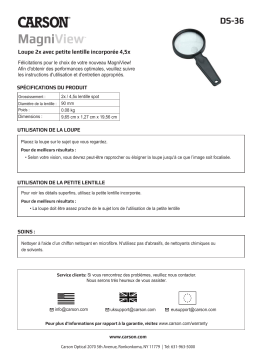 CARSON DS-36 Loupe: Chat IA et Téléchargement PDF