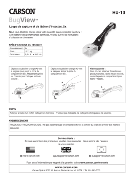 Carson HU-10 Loupe à Insectes: Chat IA & PDF