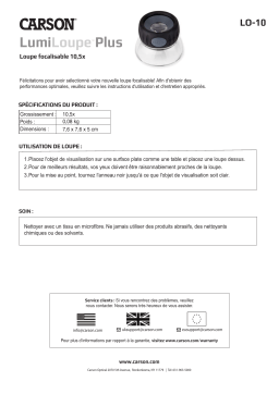 Carson LumiLoupe Plus : Manuel avec IA et PDF