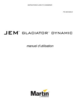 Martin JEM Glaciator Dynamic Manuel du propriétaire