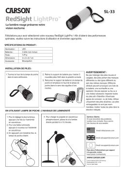 Carson LightPro: Guide d'utilisation + IA Chat & PDF