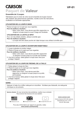 Carson VP-01 Loupes: Assistance IA et Téléchargement PDF