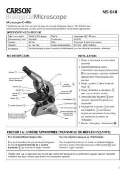 Carson MS-040 Manuel du propriétaire