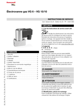 Kromschroder VG 6 Mode d'emploi