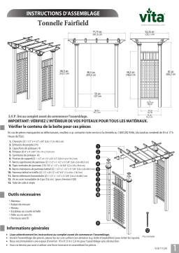 Vita Fairfield Arbor with Gate Mode d'emploi