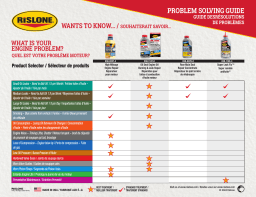 Rislone High Mileage Engine Repair Manuel du propriétaire