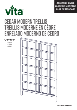 Vita Cedar Modern Trellis Mode d'emploi