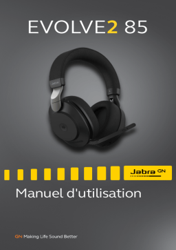 Jabra Evolve2 85 - USB-C UC Stereo - Manuel utilisateur