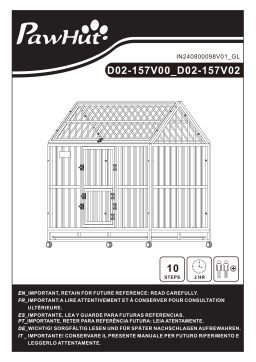 PawHut D02-157V02BK Manuel utilisateur
