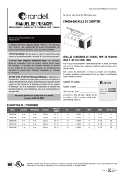 Randell CR9000-290 Manuel du propriétaire