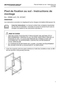MicroPower Pied de fixation au sol Mode d'emploi