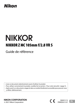 Nikon NIKKOR Z MC 105mm f/2.8 VR S Guide de référence