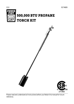 Powerfist 9274689 Manuel du propriétaire