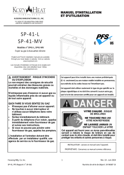 Kozyheat SP41 Manuel du propriétaire