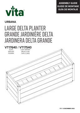 Vita Delta Modern Planter Mode d'emploi