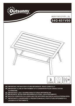 Outsunny 84G-651V00BN Manuel utilisateur