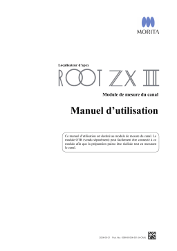 Morita ROOT ZX II Mode d'emploi