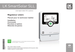LK LK SmartSolar SLL Manuel utilisateur