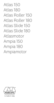 Marcato Atlas 150 Design Manuel du propriétaire
