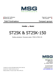 MSG ST25K-150 Manuel du propri&eacute;taire
