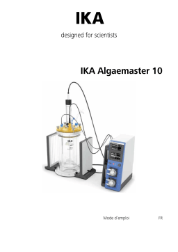 IKA Algaemaster 10 Manuel du propriétaire