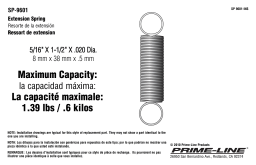 Prime-Line Products SP 9601 Manuel utilisateur