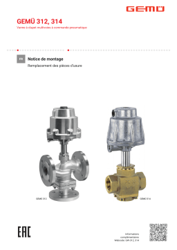 Gemu 314 Manuel utilisateur