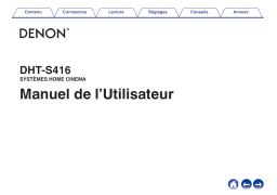 Denon DHT-S416 Manuel du propriétaire