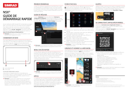 Simrad NSX Guide de démarrage rapide
