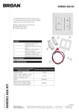 Broan-NuTone HAWSK3 Manuel utilisateur