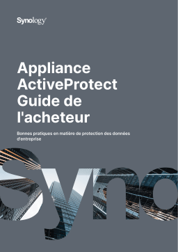 Synology ActiveProtect Appliance Buyer Mode d'emploi