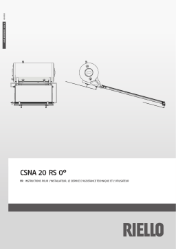 Riello CSNA 20 RS 150/1 0° Manuel utilisateur