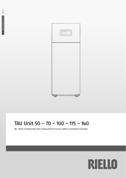 Riello TAU UNIT 70 Manuel utilisateur