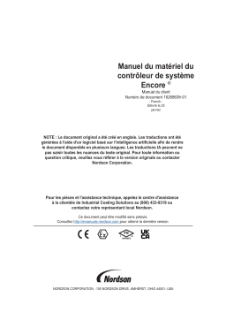 Nordson Encore System Controller Manuel du propriétaire
